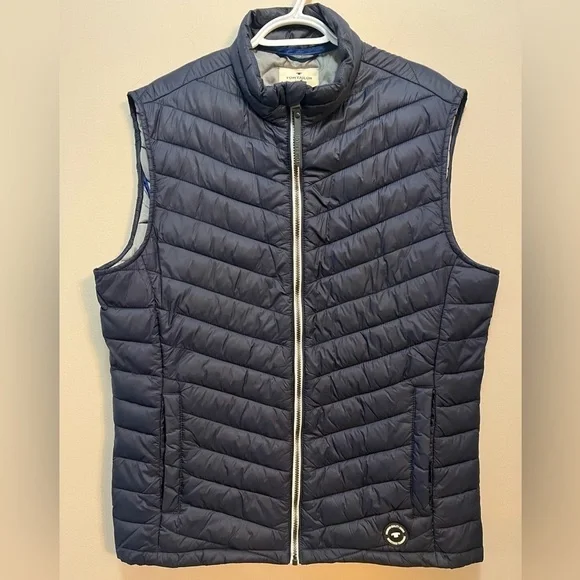 Lightweight Puffer Vest Tom Tailor Navy Blue Full Zip Men’s L/XL - Picture 14 of 14